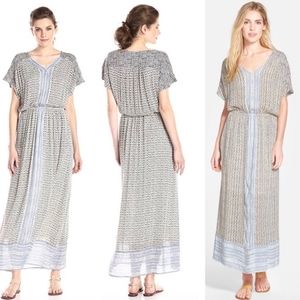 Lucky Brand Turkish Scsrf Print Boho Maxi Dress Size Small.